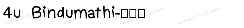 4u Bindumathi字体转换